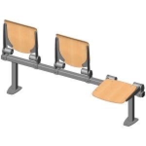 Sitzbänke „Woodie“, mit Buche-Sitzfläche