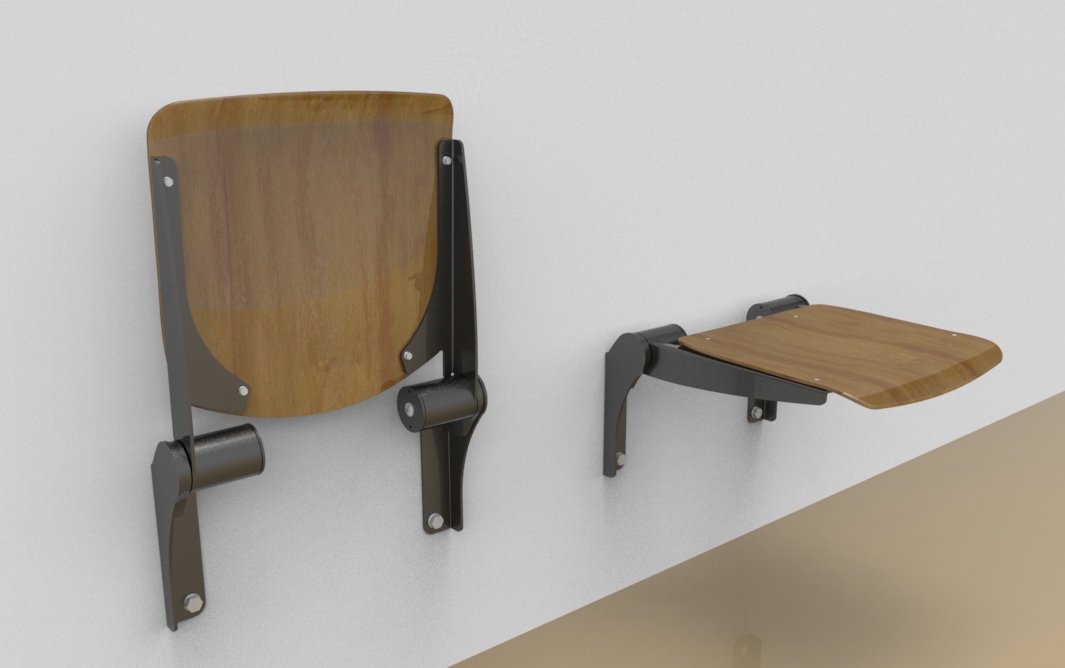 Fold Down Seat “woodie” Wall Mounted