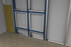 Folding seats for drywall systems