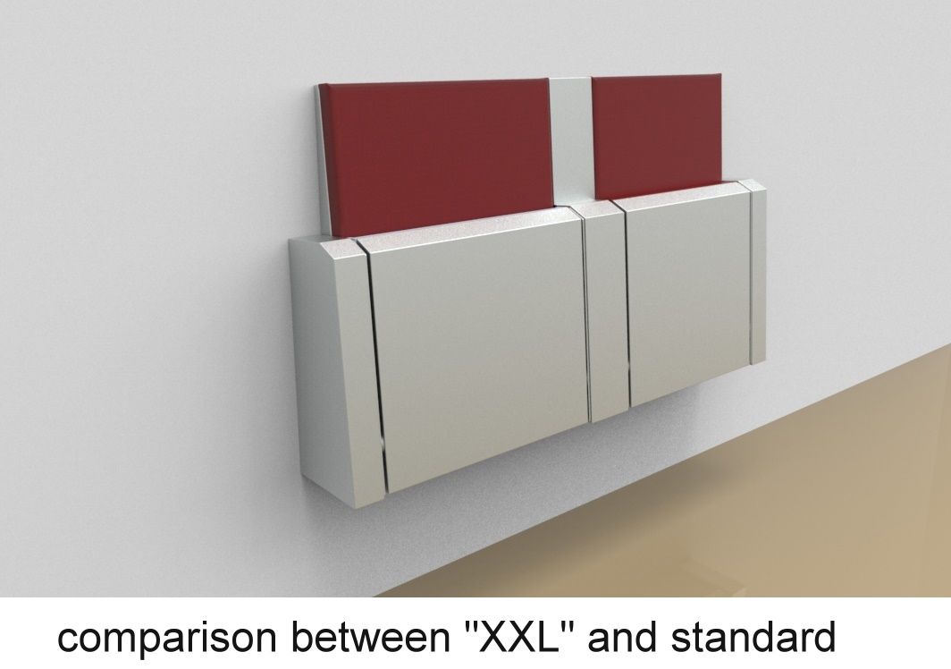 Threesome “Dialog XXL”, with angled back rest