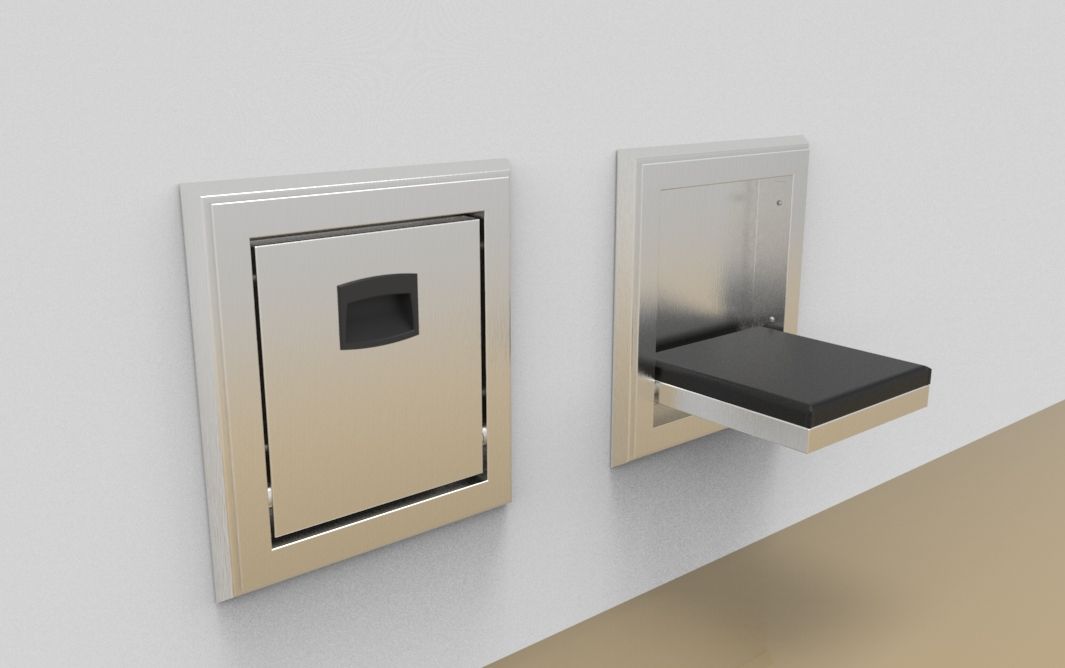 Accessory: Spacer frame for flush built-in fold down seat, narrow