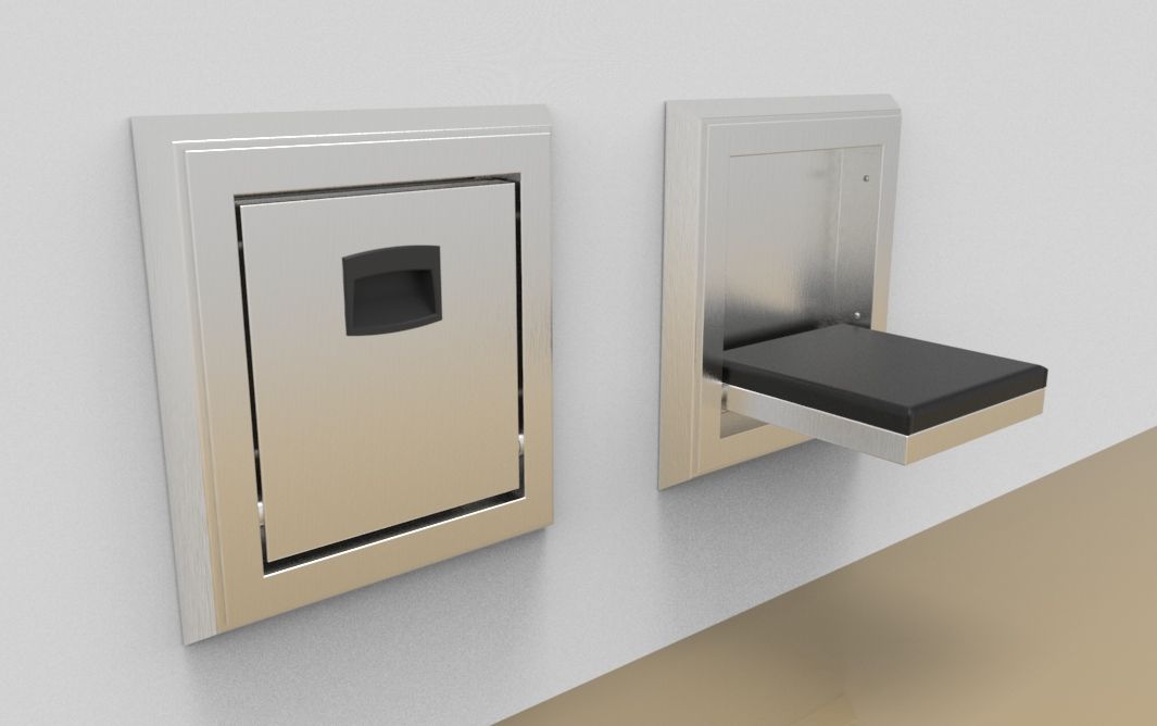 Accessory: Spacer frame for flush built-in fold down seat, narrow