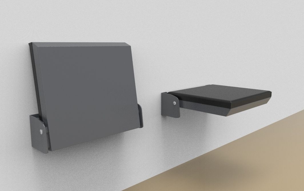 Fold down seat without back rest, basic model