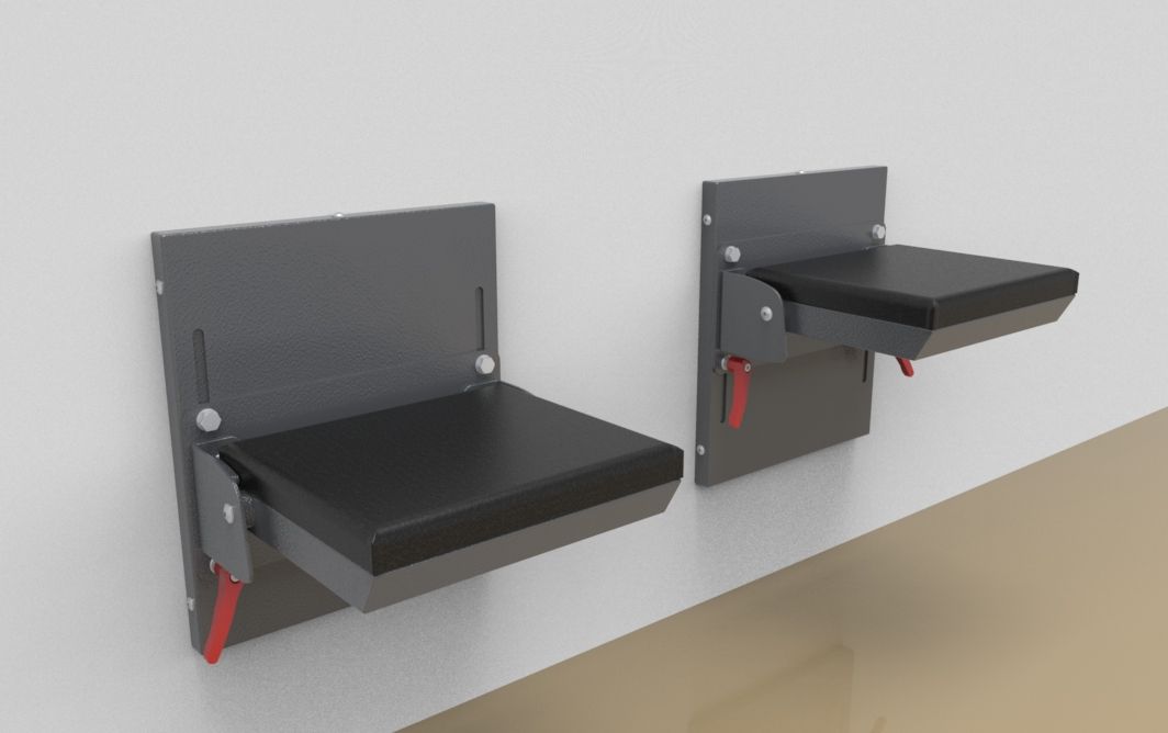 Accessory: Height adjustment for fold down seat without back rest, mini